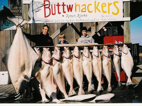Halibut caught on Diamond Cape Charters, Homer Alaska